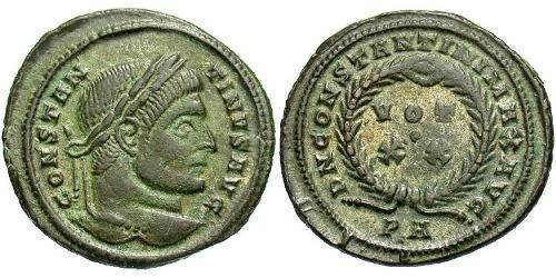 1 Follis /  AE3 Roman Empire (27BC-395) Bronze Constantine I (272 - 337)