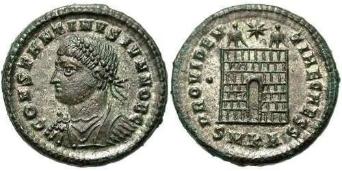 1 Follis /  AE3 Roman Empire (27BC-395) Bronze Constantine I (272 - 337)