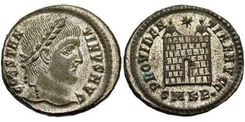 1 Follis /  AE3 Roman Empire (27BC-395) Bronze Constantine I (272 - 337)