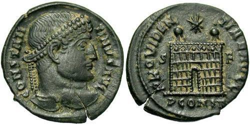 1 Follis /  AE3 Roman Empire (27BC-395) Bronze Constantine I (272 - 337)