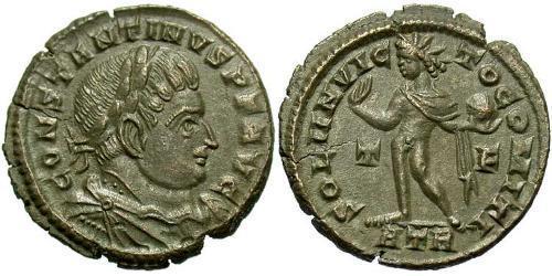 1 Follis /  AE3 Roman Empire (27BC-395) Bronze Constantine I (272 - 337)