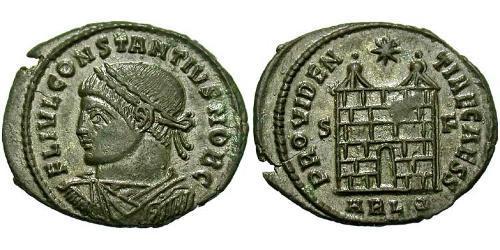 1 Follis /  AE3 Roman Empire (27BC-395) Bronze Constantius II (317 - 361)