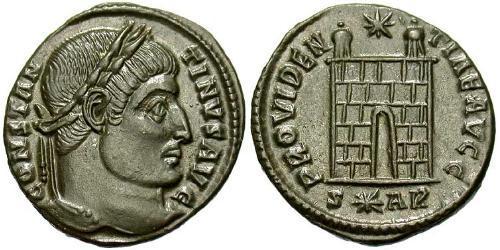 1 Follis /  AE3 Roman Empire (27BC-395) Bronze Constantine I (272 - 337)