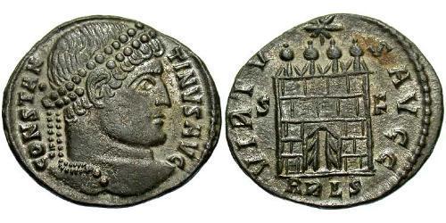 1 Follis /  AE3 Roman Empire (27BC-395) Bronze Constantine I (272 - 337)