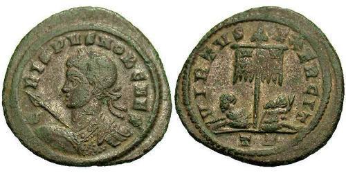 1 Follis /  AE3 Roman Empire (27BC-395) Bronze Crispus (305 - 326)