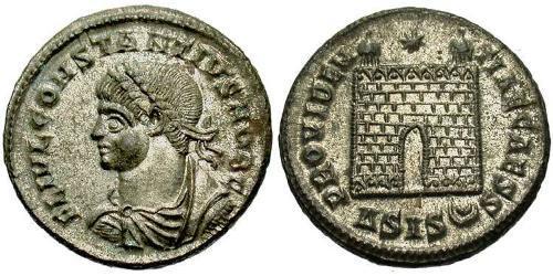1 Follis /  AE3 Roman Empire (27BC-395) Bronze Constantius II (317 - 361)
