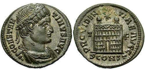 1 Follis /  AE3 Roman Empire (27BC-395) Bronze Constantine I (272 - 337)