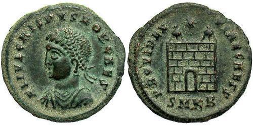 1 Follis /  AE3 Roman Empire (27BC-395) Bronze Crispus (305 - 326)