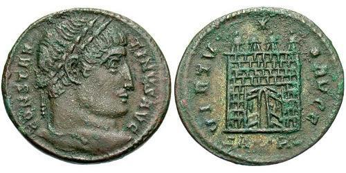1 Follis /  AE3 Roman Empire (27BC-395) Bronze Constantine I (272 - 337)
