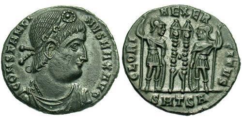 1 Follis /  AE3 Roman Empire (27BC-395) Bronze Constantine I (272 - 337)