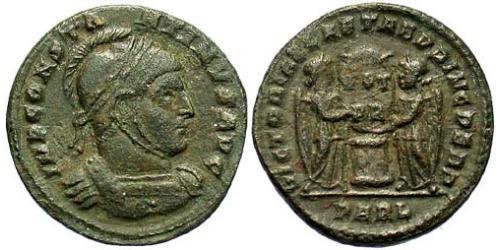1 Follis /  AE3 Roman Empire (27BC-395) Bronze Constantine I (272 - 337)