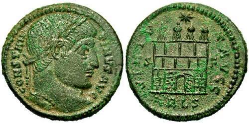 1 Follis /  AE3 Roman Empire (27BC-395) Bronze Constantine I (272 - 337)