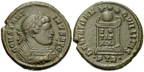 1 Follis /  AE3 Roman Empire (27BC-395) Bronze Constantine I (272 - 337)
