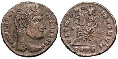 1 Follis /  AE3 Roman Empire (27BC-395) Bronze Constantine I (272 - 337)