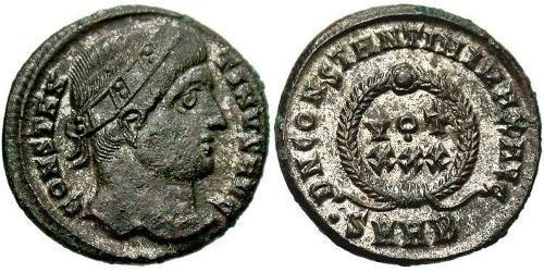 1 Follis /  AE3 Roman Empire (27BC-395) Bronze Constantine I (272 - 337)
