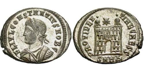 1 Follis /  AE3 Roman Empire (27BC-395) Bronze Constantius II (317 - 361)