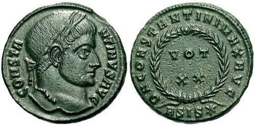 1 Follis /  AE3 Roman Empire (27BC-395) Bronze Constantine I (272 - 337)