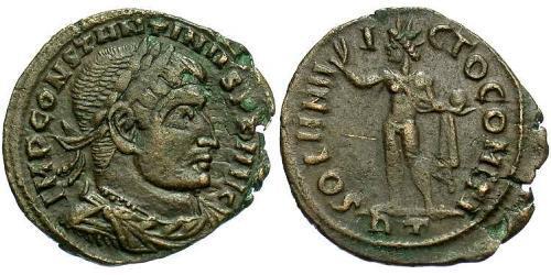 1 Follis /  AE3 Roman Empire (27BC-395) Bronze Constantine I (272 - 337)