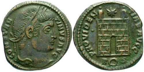 1 Follis /  AE3 Roman Empire (27BC-395) Bronze Constantine I (272 - 337)