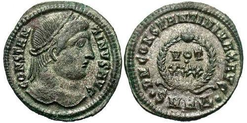 1 Follis /  AE3 Roman Empire (27BC-395) Bronze Constantine I (272 - 337)