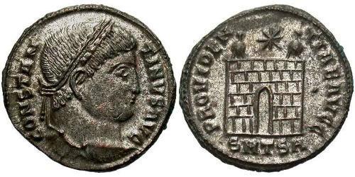 1 Follis /  AE3 Roman Empire (27BC-395) Bronze Constantine I (272 - 337)