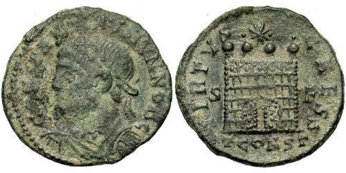 1 Follis /  AE3 Roman Empire (27BC-395) Bronze Constantius II (317 - 361)