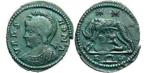 1 Follis /  AE3 Roman Empire (27BC-395) Bronze Constantine I (272 - 337)