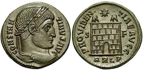 1 Follis /  AE3 Roman Empire (27BC-395) Bronze Constantine I (272 - 337)