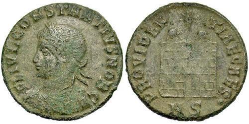 1 Follis /  AE3 Roman Empire (27BC-395) Bronze Constantius II (317 - 361)