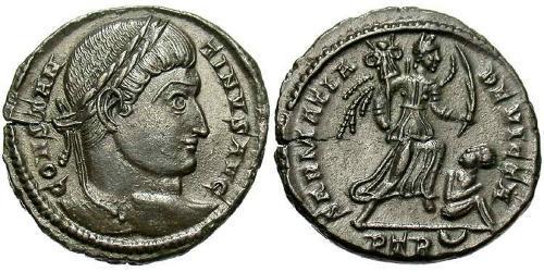 1 Follis /  AE3 Roman Empire (27BC-395) Bronze Constantine I (272 - 337)