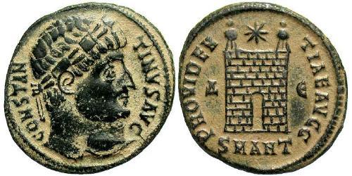 1 Follis /  AE3 Roman Empire (27BC-395) Bronze Constantine I (272 - 337)