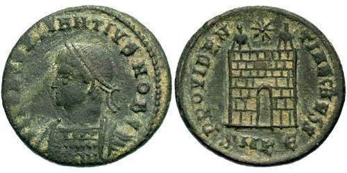 1 Follis /  AE3 Roman Empire (27BC-395) Bronze Constantius II (317 - 361)