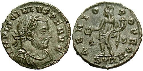 1 Follis /  AE3 Roman Empire (27BC-395) Bronze Licinius I (265-324)