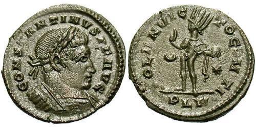 1 Follis /  AE3 Roman Empire (27BC-395) Bronze Constantine I (272 - 337)