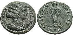 1 Follis /  AE3 Römische Kaiserzeit (27BC-395) Bronze Fausta (289-326)