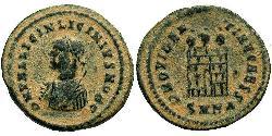 1 Follis /  AE3 Römische Kaiserzeit (27BC-395) Bronze Licinius II (315-326)