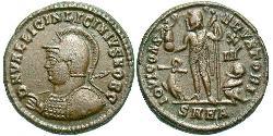 1 Follis /  AE3 Römische Kaiserzeit (27BC-395) Bronze Licinius II (315-326)