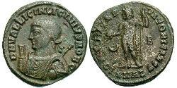 1 Follis /  AE3 Römische Kaiserzeit (27BC-395) Bronze Licinius II (315-326)
