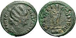 1 Follis /  AE3 Römische Kaiserzeit (27BC-395) Bronze Fausta (289-326)