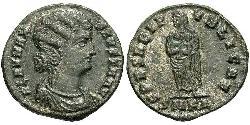 1 Follis /  AE3 Römische Kaiserzeit (27BC-395) Bronze Fausta (289-326)