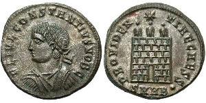 1 Follis /  AE3 Römische Kaiserzeit (27BC-395) Bronze Constantius II(317 - 361)