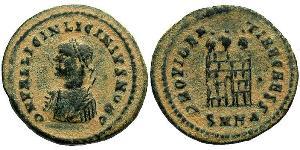1 Follis /  AE3 Römische Kaiserzeit (27BC-395) Bronze Licinius II (315-326)