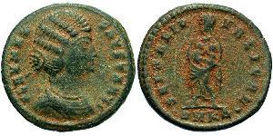 1 Follis /  AE3 Römische Kaiserzeit (27BC-395) Bronze Fausta (289-326)