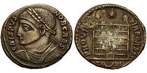 1 Follis /  AE3 Römische Kaiserzeit (27BC-395) Bronze Crispus (305 - 326)