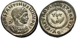 1 Follis /  AE3 Römische Kaiserzeit (27BC-395) Bronze Constantius II(317 - 361)