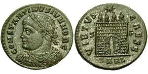 1 Follis /  AE3 Römische Kaiserzeit (27BC-395) Bronze Constantius II(317 - 361)