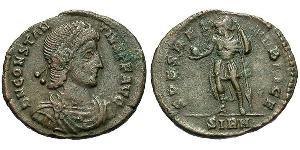 1 Follis /  AE3 Römische Kaiserzeit (27BC-395) Bronze Constantius II(317 - 361)