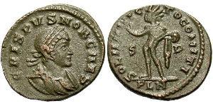 1 Follis /  AE3 Römische Kaiserzeit (27BC-395) Bronze Crispus (305 - 326)