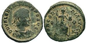 1 Follis /  AE3 Römische Kaiserzeit (27BC-395) Bronze Valentinian II (371-392)