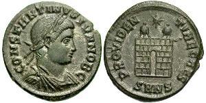 1 Follis /  AE3 Römische Kaiserzeit (27BC-395) Bronze Constantius II(317 - 361)